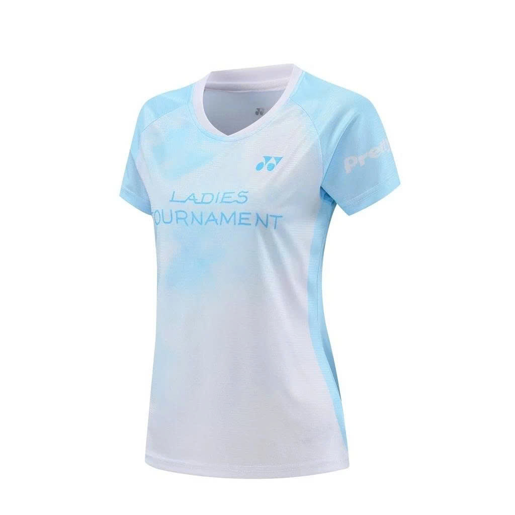 Áo Cầu Lông Yonex 6610 Nữ - Trắng Xanh Ngọc Hàng Loại 1 Cao Cấp - Thoáng Khí - Co Giãn - Bền Bỉ - Form  Ổn